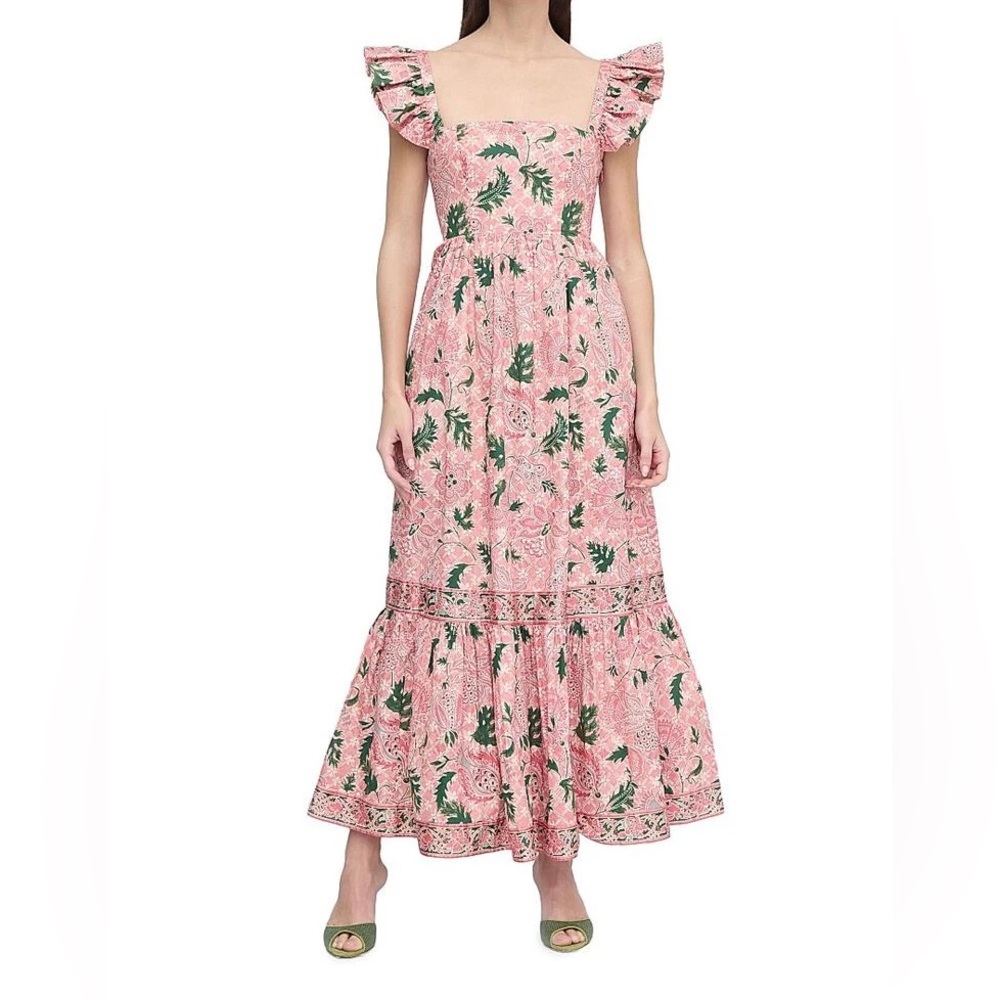 Hill House Pippa Dress in Pink Trellis